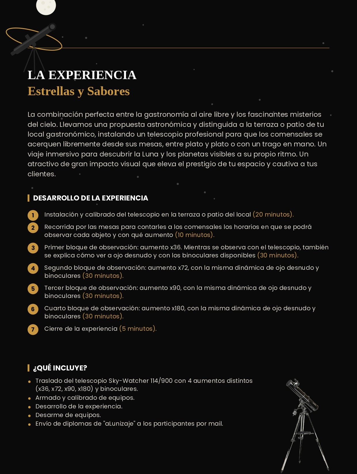 Propuesta Bares y Restaurantes